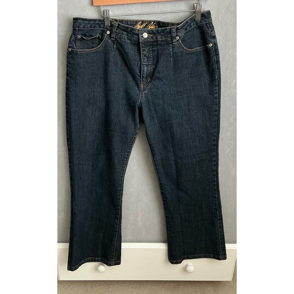 Bill Blass Circular Fit Woman's 16P Denim Bootcut Stretch Blue Jeans